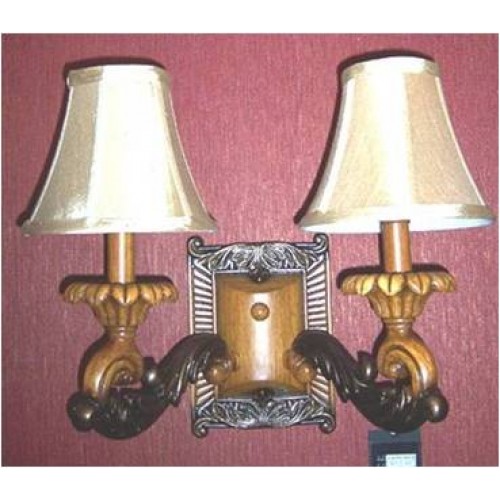 LAMPARA DE PARED CLASICA 2 APLIQUES